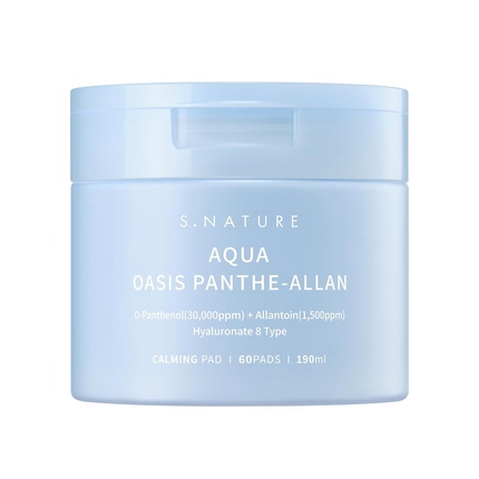 Отшелушивающие диски S.Nature Aqua Oasis с Пантенолом успокаивающие, 60 шт.