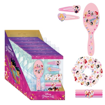 Набор аксессуаров Cerda group Princess Beauty Set с 1 расческой, 2 заколками, 4 резинками и 1 тканевой резинкой