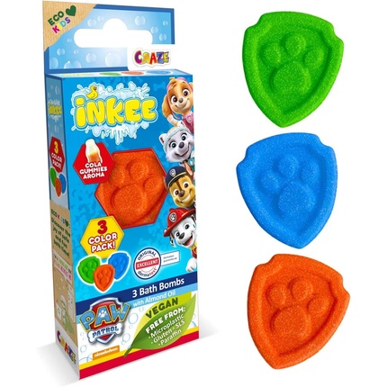 Bath Bombs Inkee with Almond Oil - Pack of 3