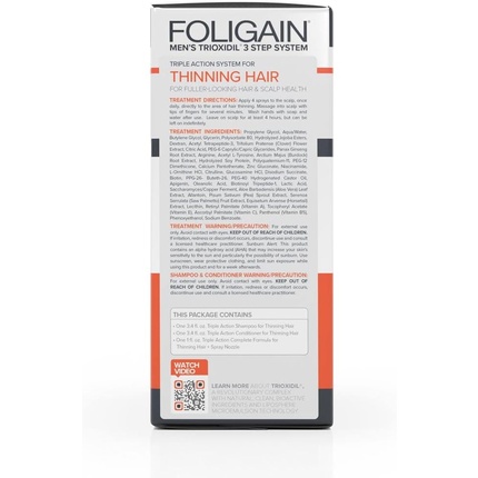 Тоник для волос Foligain Triple Action Hair Loss System