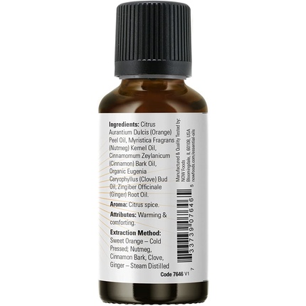 Смесь масел Now Foods Spiced Cider Oil Blend