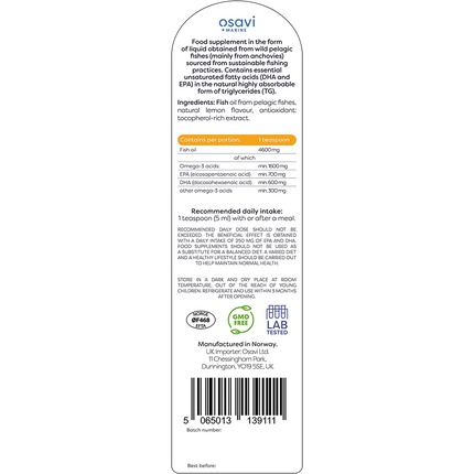 Витаминная Сыворотка Osavi Daily Omega Natural