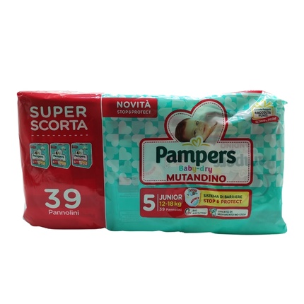 Упаковка подгузников Pampers Baby Dry Размер 5