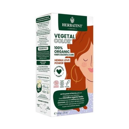 Травяная краска для волос Herbatint Organic Henna Love Power