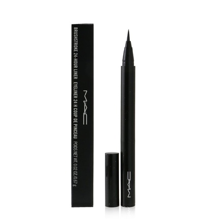 Кисть для подводки MAC Cosmetics Brushstroke 24 HR Eyeliner Brush коричневая