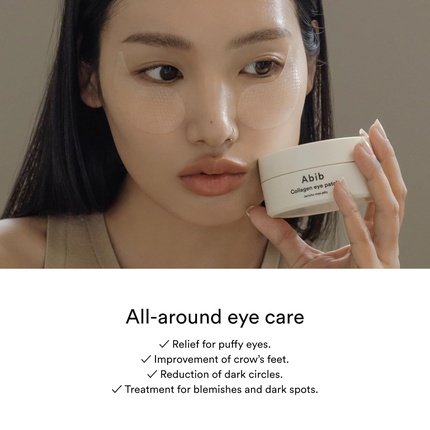 Прозрачная гидрогелевая маска для области под глазами Abib Collagen Eye Patch Jericho Rose Jelly Vegan Collagen
