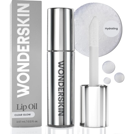 Масло для губ Wonderskin Lip Rehab Сыворотка-масло Увлажняющее и Питающее Прозрачный блеск для губ для Сухих губ Натуральный Веганский Нелипкий Блеск