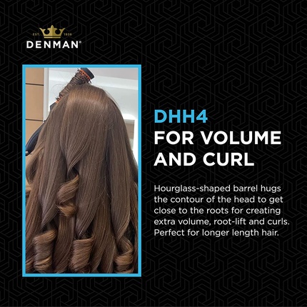 Круглая щетка Denman Large Thermo Ceramic Hourglass Hot Curl Brush DHH4H