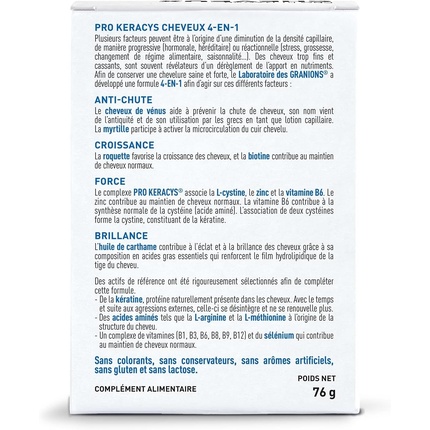 Пищевая добавка для волос Granions Granions Pro Keracys 4-в-1 Сила Рост