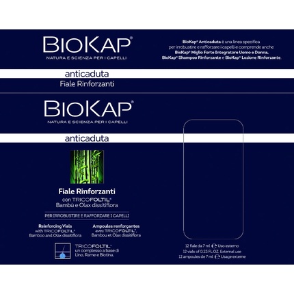 Тоник для волос Biokap Против выпадения и для укрепления, ампулы