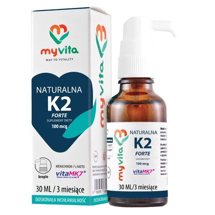 Витаминная сыворотка Myvita Myvita Natural Vitamin K2 Mk-7 Капли Долгосрочное применение