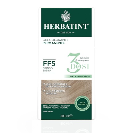 Herbatint Стойкий Гель-Краска FF5 Песочный Блонд