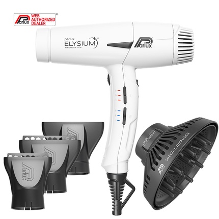 Фен Parlux Elysium Magic Compact White с диффузором