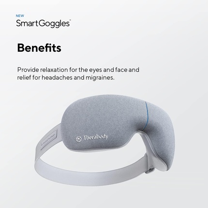 SmartGoggles Theragun Биометрическая Маска для глаз с подогревом и массажером для лица