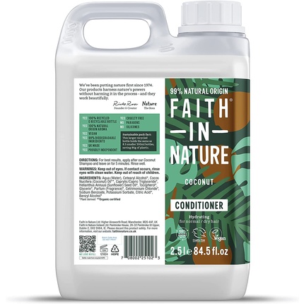 Faith In Nature Натуральный увлажняющий кондиционер с кокосом