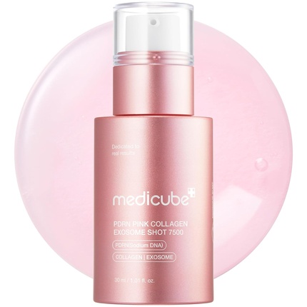 Сыворотка Medicube Pdrn Pink Collagen Exosome Shot Serum 7500 PPM Жидкая для улучшения кожи