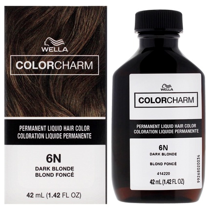 Стойкая жидкая краска для волос Wella 6n темно-русый