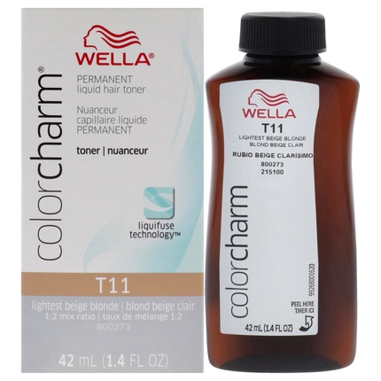 Стойкая жидкая краска для волос Wella T11 Светло-бежевый блонд