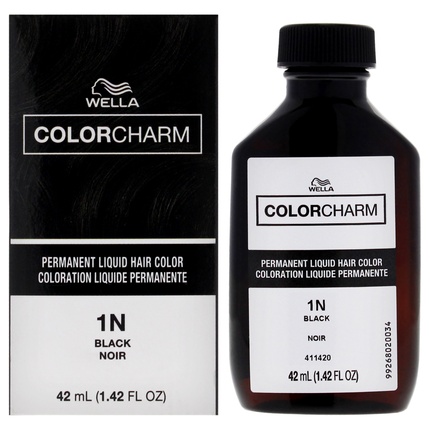 Стойкая жидкая краска для волос Wella 1n 051 Черный