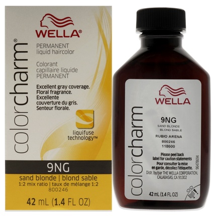 Стойкая жидкая краска для волос Wella Песочный блонд