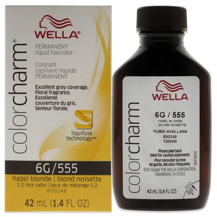 Стойкая жидкая краска для волос Wella Орехово-русый
