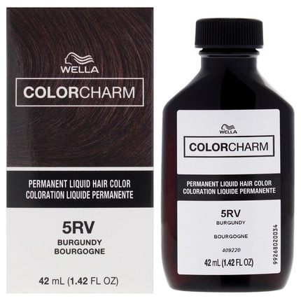 Стойкая жидкая краска для волос Wella 5RV Burgundy