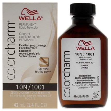 Стойкая жидкая краска для волос Wella Satin Blonde