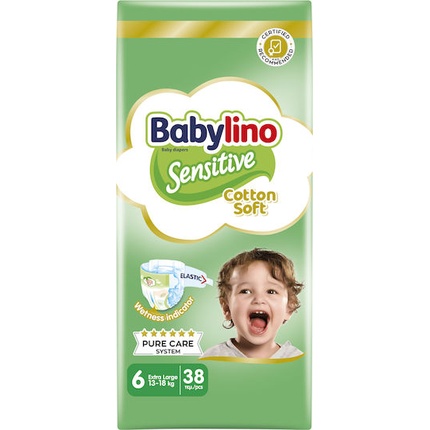 Babylino Sensitive Cotton Soft Подгузники для малышей, Выгодная упаковка