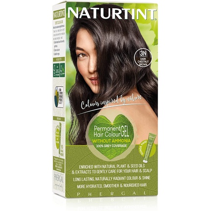 Стойкая краска для волос Тёмно-каштановый коричневый 3N Naturtint