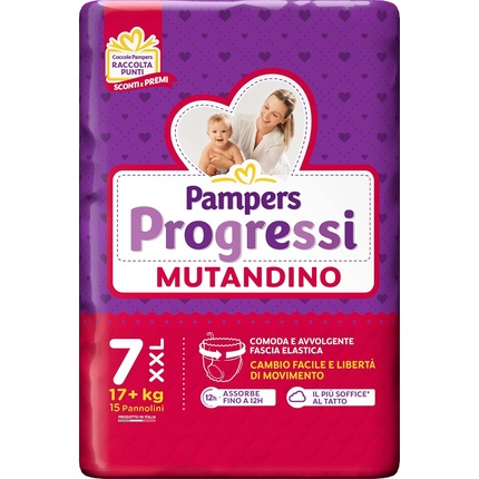 Подгузники Pampers Progressi XXL Размер 7