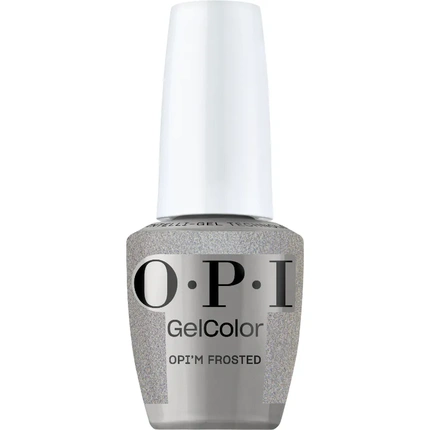 Гель-лак Gelcolor OPI Opim Frosted Semisheer Soft Cool Holographic Silver Shimmer Led Cure Gel Nail Polish 0,5 жидкой унции