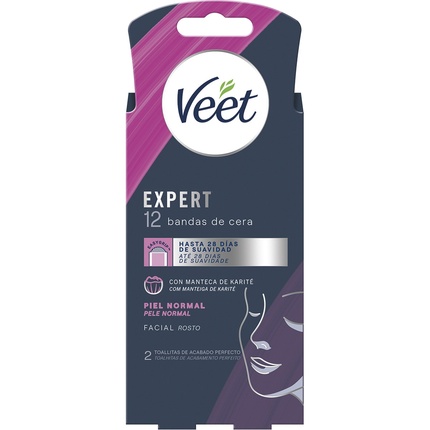 Восковые полоски Veet для удаления волос на лице