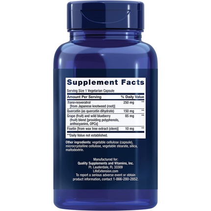 Optimized Resveratrol Life Extension