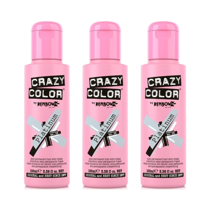 Крем-краска для волос Crazy Color Metallic Platinum