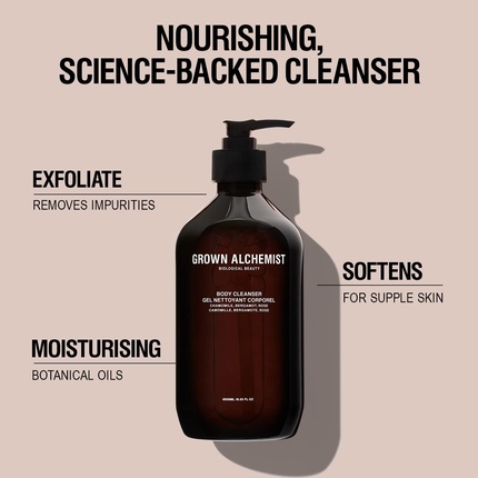 Очищающее средство для тела Grown Alchemist с ромашкой, бергамотом и розой