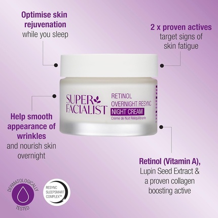 Super Facialist Retinol Overnight Resync Night Cream