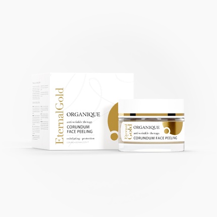 Пилинг Organique Eternal Gold с корундом для сияния кожи