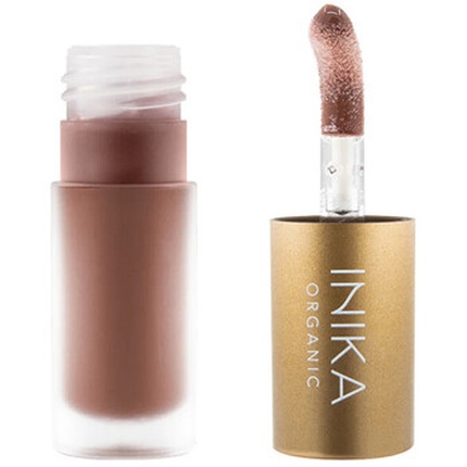 Оттеночное масло для губ Inika Organic с коллагеном и скваланом