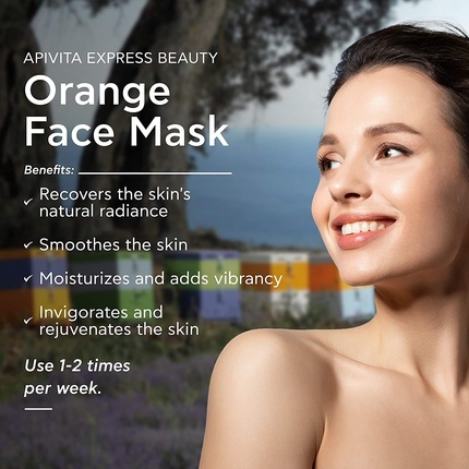 Маска для лица Apivita Express Beauty с витамином C, маслом ши и гиалуроновой кислотой