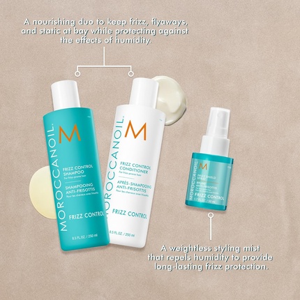 Набор для устранения пушистости волос Moroccanoil