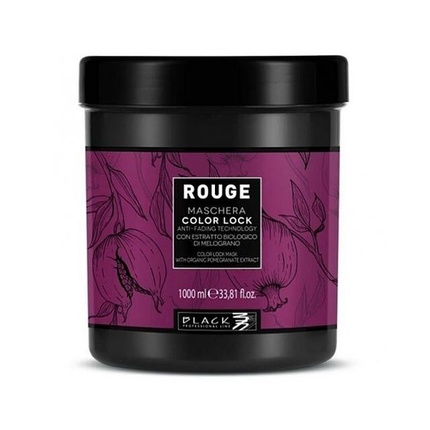 Black Rouge Color Lock Hair Mask Black Toner