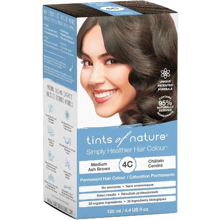 Стойкая краска для волос Tints Of Nature 4C Medium Ash Brown