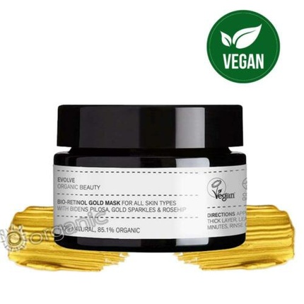 Маска для лица Evolve Organic Beauty Bio-Retinol Gold Face Mask