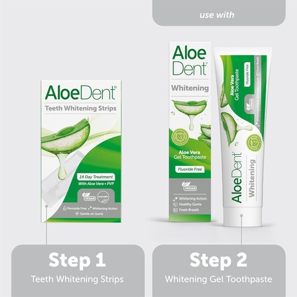 Teeth Whitening Strips Aloe Dent