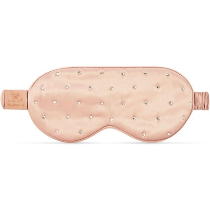 Шёлковая маска для сна Crystalove Rose Gold