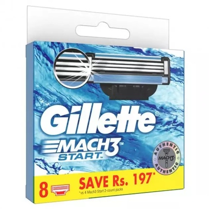 Сменные кассеты Gillette Mach3 Start для бритвы