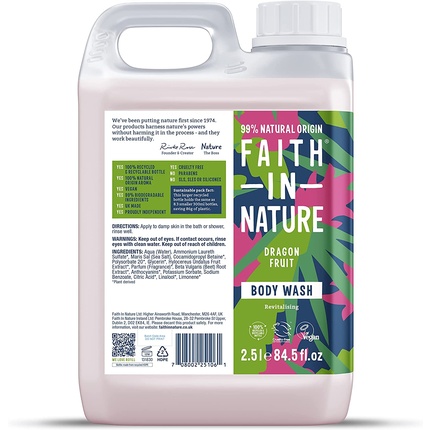 Гель для душа Faith In Nature Натуральный с драконьим фруктом