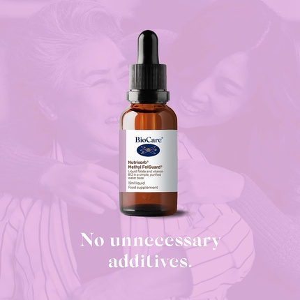 Жидкий фолат и витамин B12 Biocare Nutrisorb Methyl FolGuard