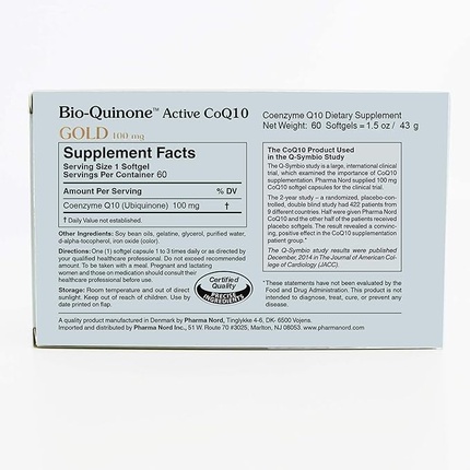 Капсулы Pharma Nord Bio-Quinone Active Q10 GOLD