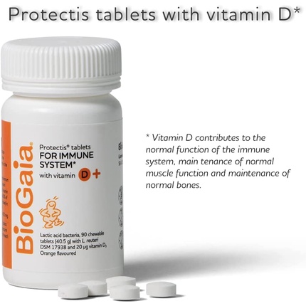 Пробиотические жевательные таблетки с витамином D3 Biogaia